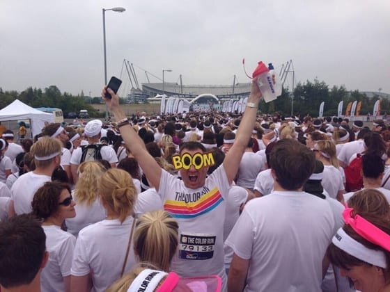 ANDREW NUTTER JOINS MANCHESTER’S COLOUR RUN